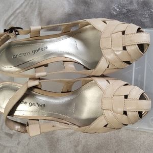 ANDREW GELLER Tan Sandals Size 7